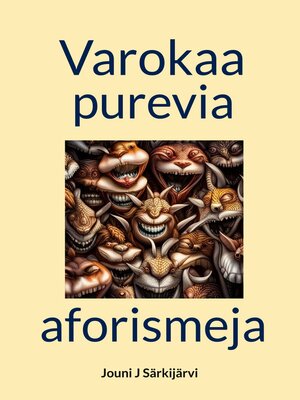 cover image of Varokaa purevia aforismeja